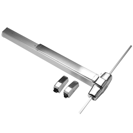 Von Duprin Grade 1 Surface Vertical Rod Exit Bar, Wide Stile Pushpad, 36-in Fire-rated Device, 84-in Door Heigh EL9827EO-F 3 26D